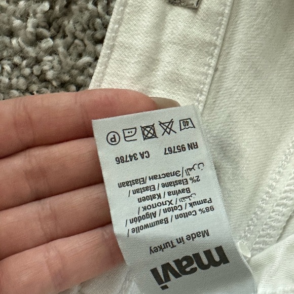 Mavi Bodrum White Wide Leg Crop Jeans - Size 25 - Picture 9 of 11